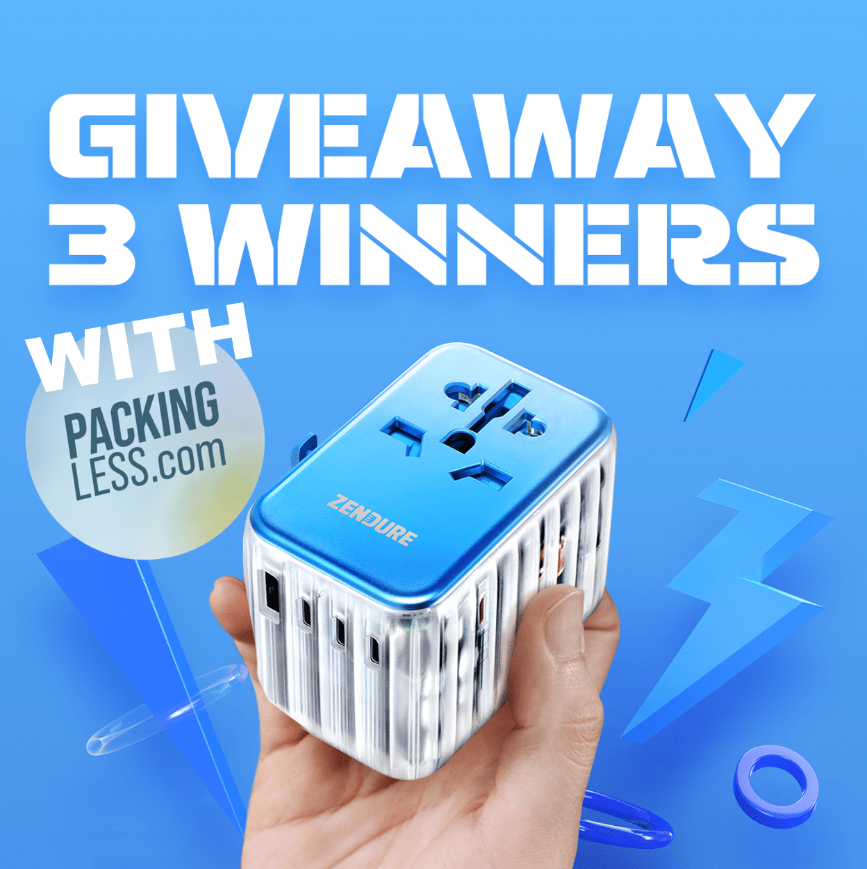 Packingless X Zendure Passport III Giveaway