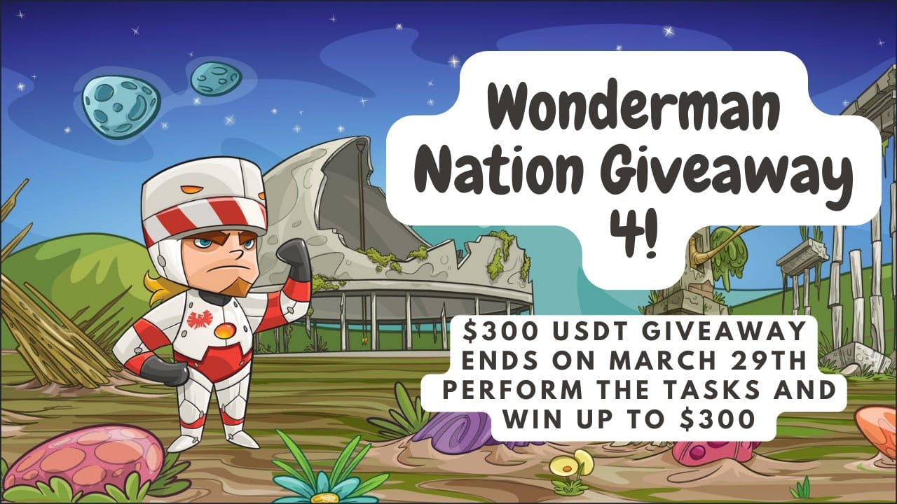 Win $300 USDT Wonderman Giveaway