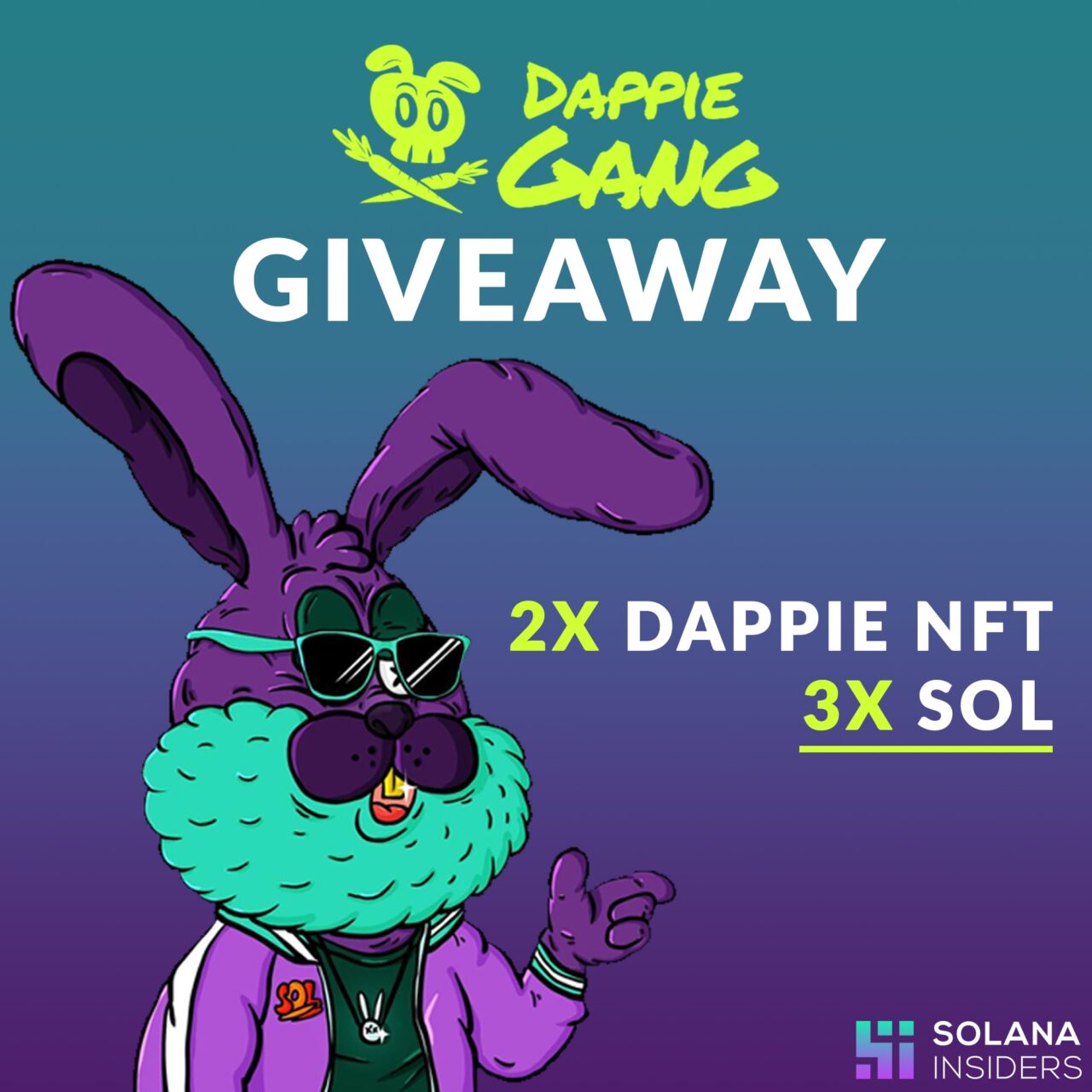 Win Dappie Gang + Solana Insiders Giveaway