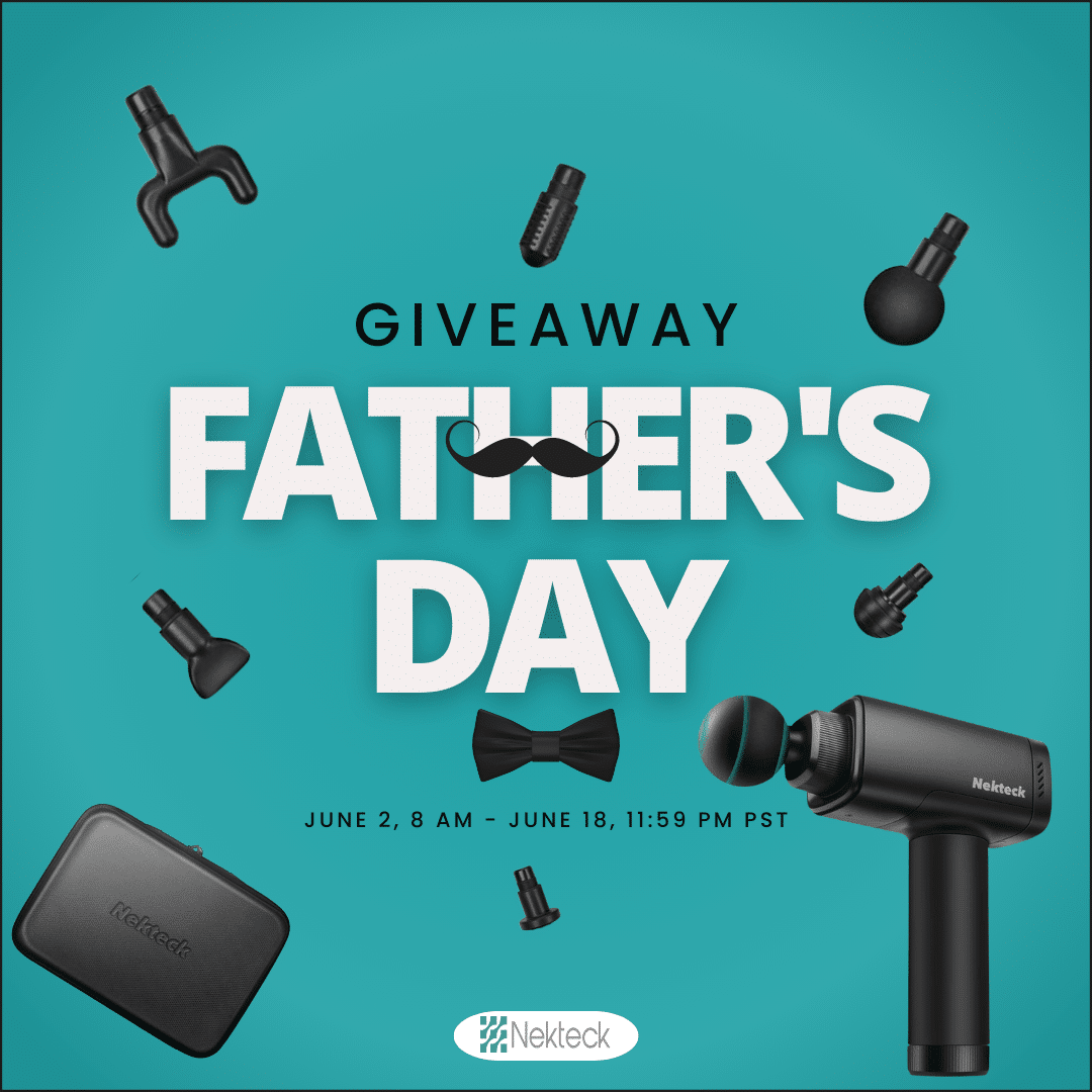 Win Nekteck Massage Gun Father's Day Giveaway