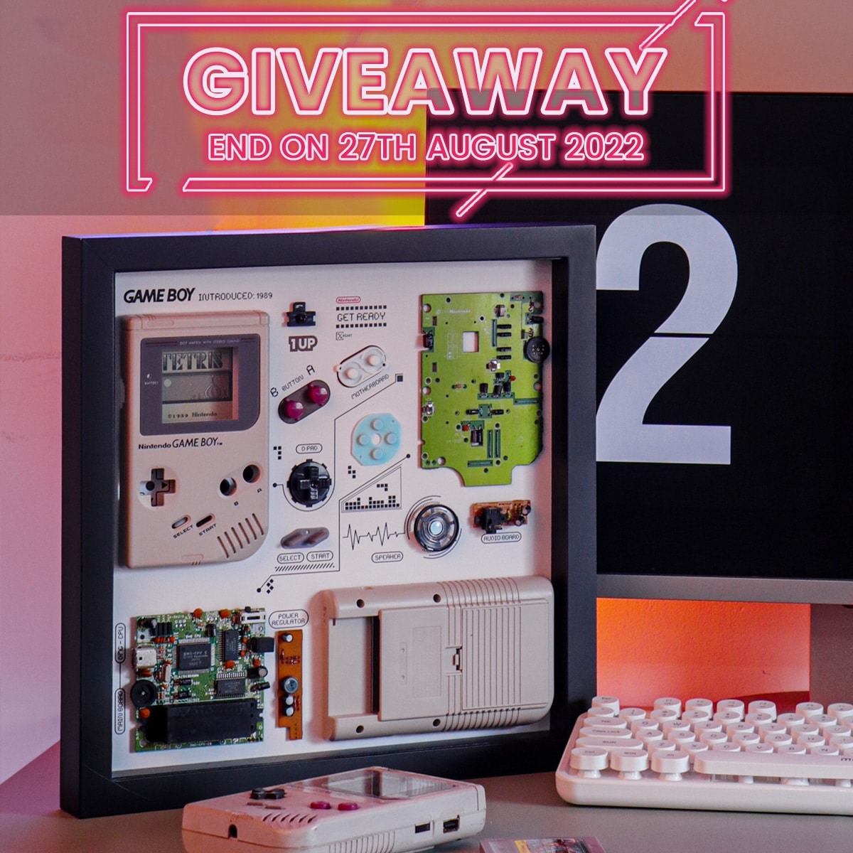 Win XreArt Original Gameboy (1989) Frame Giveaway