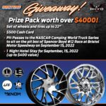 Win Set of Wheels & Tires Summer Giveaway