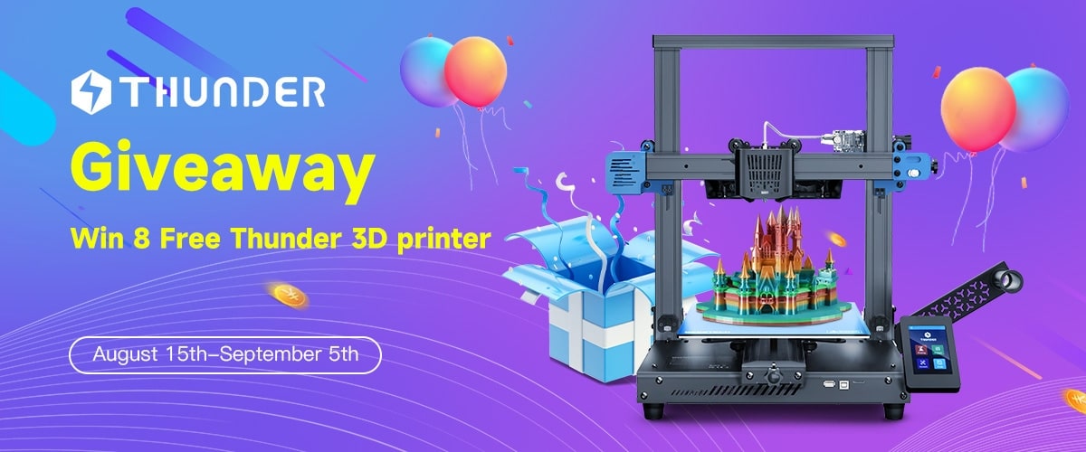 Win Geeetech Thunder 3D Printer Giveaway