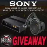 Win Sony Mobile ES Subwoofer System Amplifier Giveaway