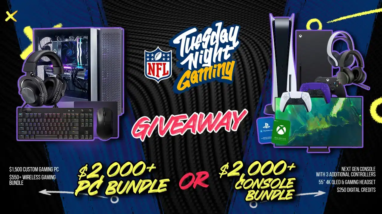 Win $2000+ PC Bundle or $2000+ Console Bundle