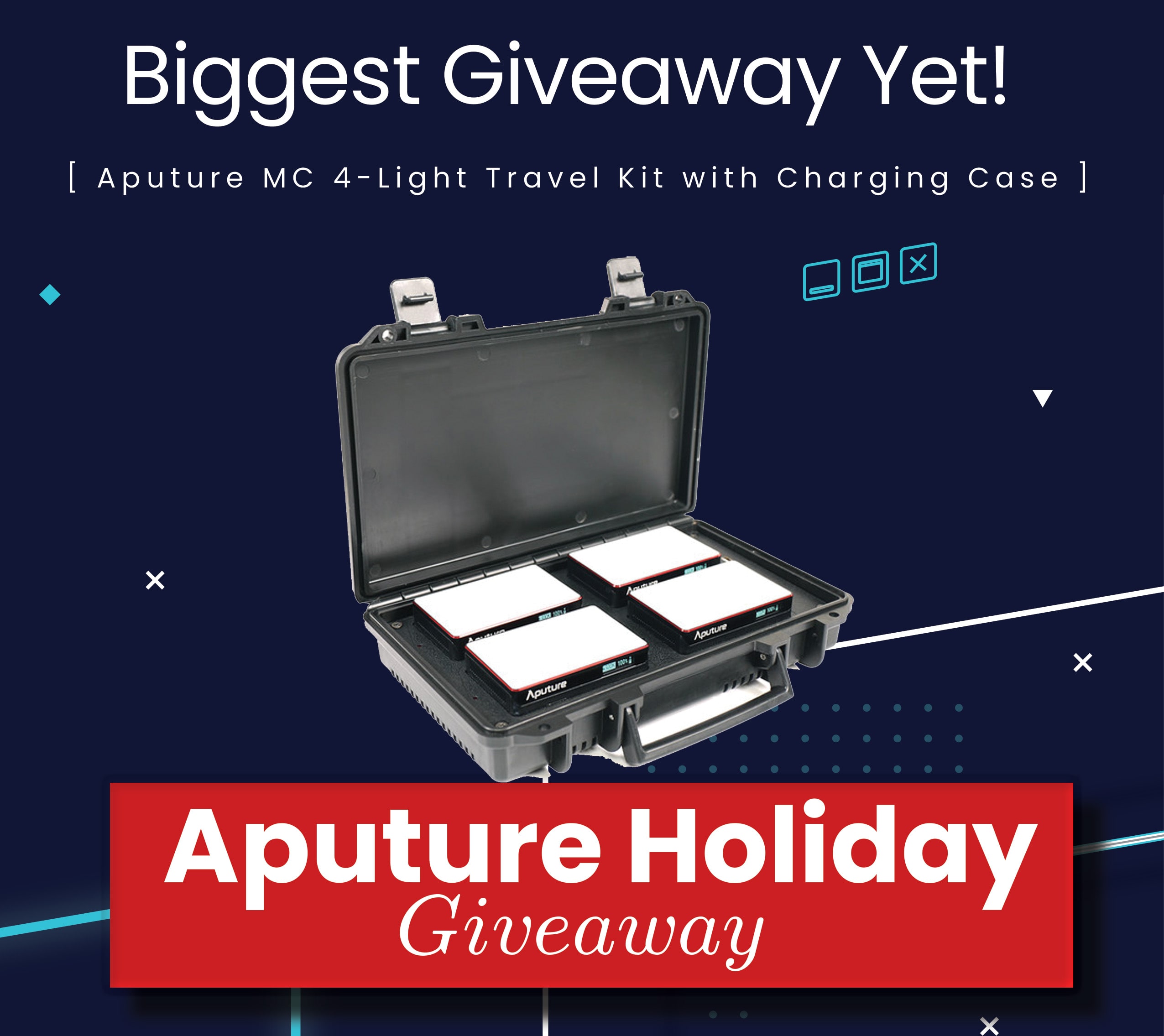 Aputure Holiday MC 4-Light Travel Kit Giveaway