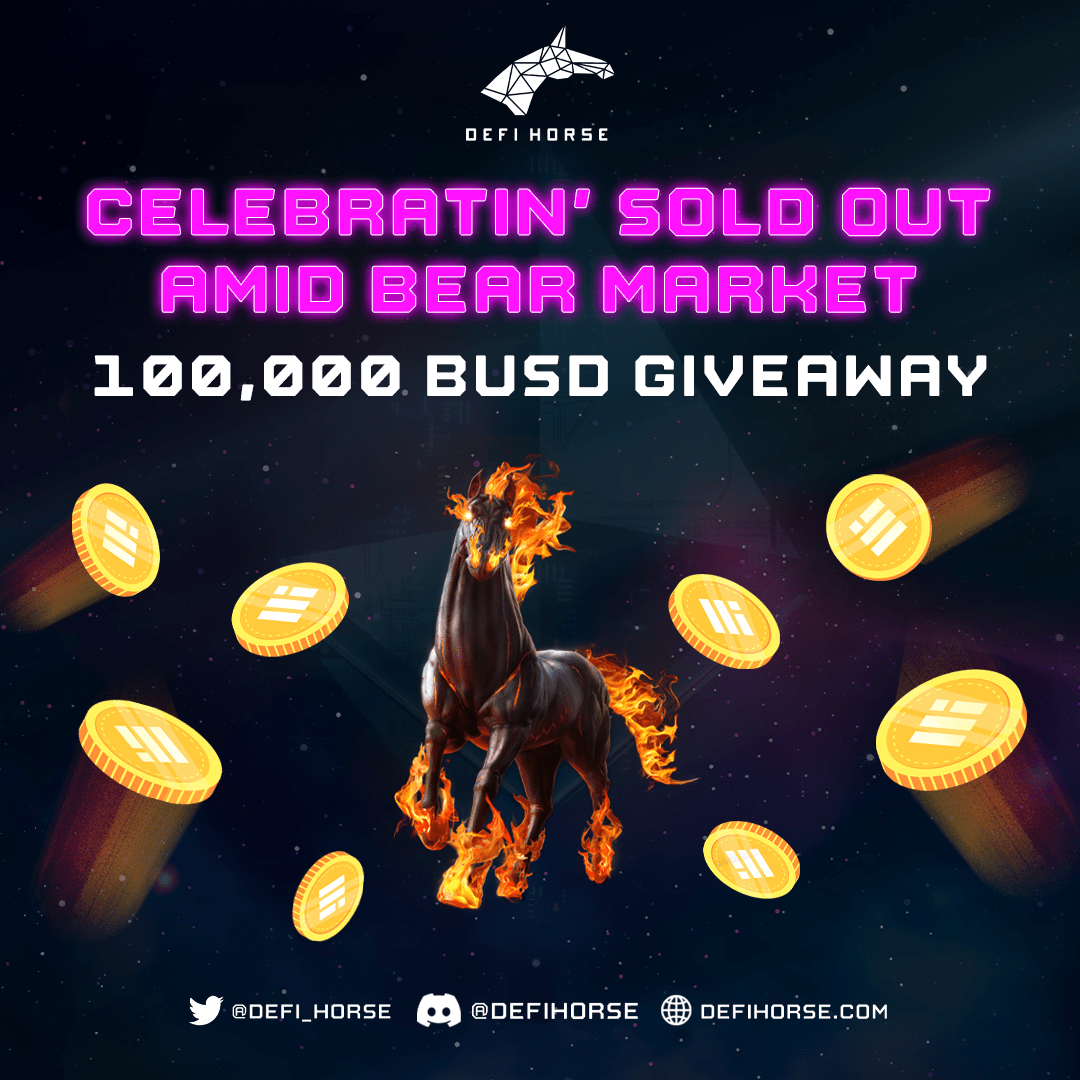 Defi Horse $100,000 BUSD Giveaway