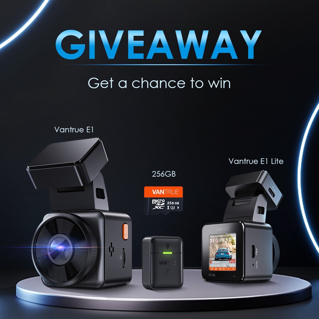 Win Vantrue Dashcams Giveaway for Thanksgiving