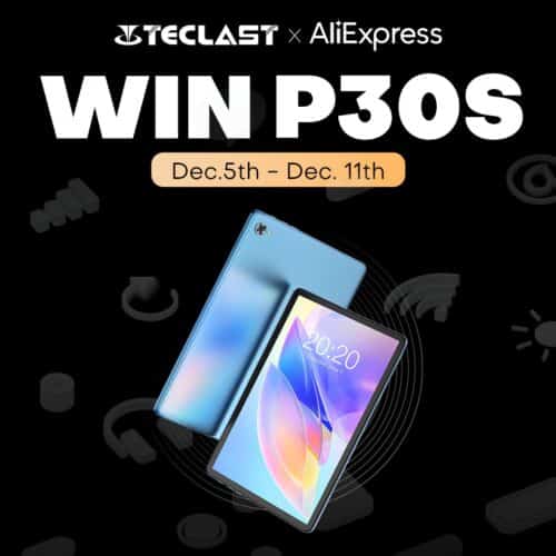 Teclast Holiday Deals Event 2022 - P30S Tablet Giveaway