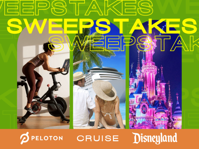 Win Trip to Disneyland, Peloton Bike or Caribbean Cruise Giveaway