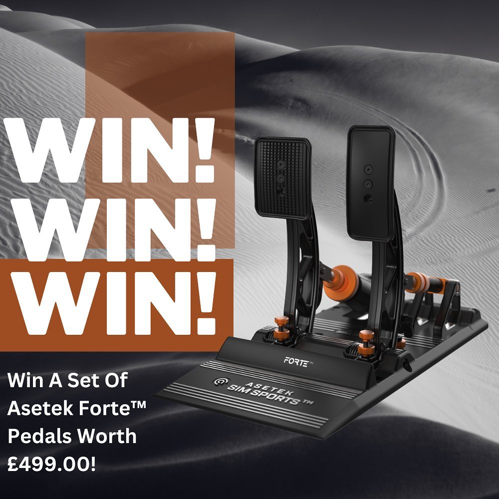 Win a Set of Asetek Forte Sim Racing Pedals Giveaway