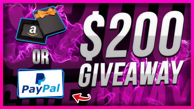 Win $200 PayPal or Amazon Gift Card Giveaway