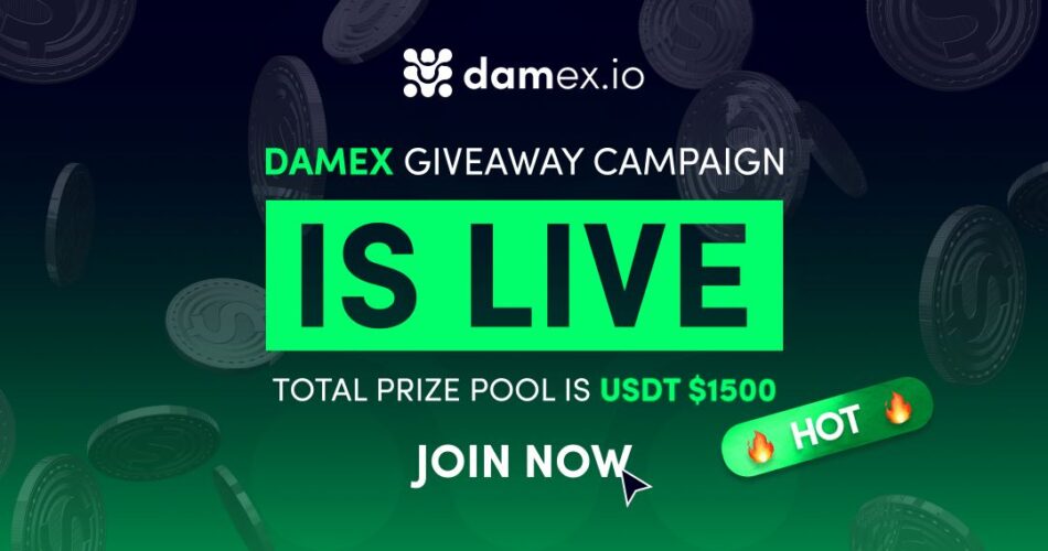 Damex Giveaway Campaign - $1500 USDT
