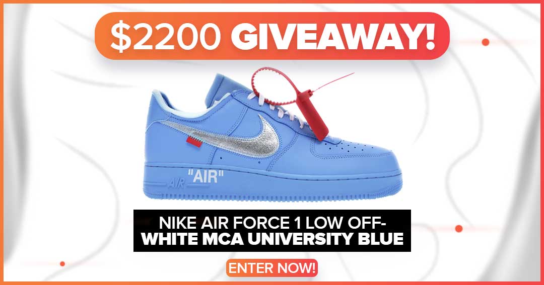 Air Force 1 Low Off-White MCA University Blue Giveaway