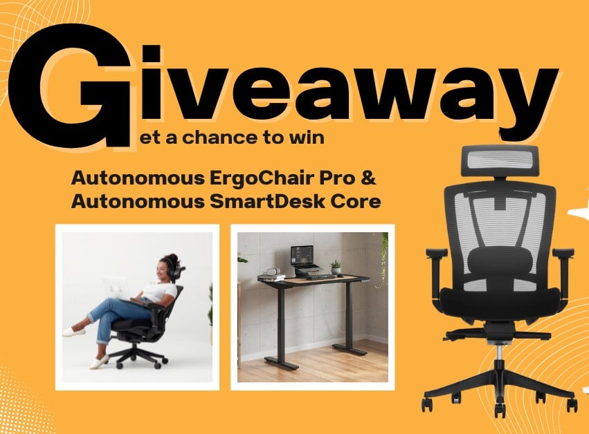 Autonomous ErgoChair Pro and SmartDesk Core Giveaway