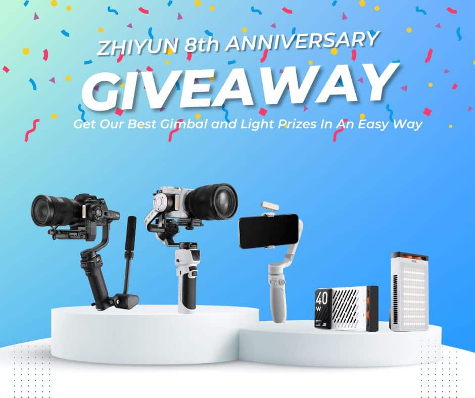 Zhiyun 8th Anniversary Giveaway