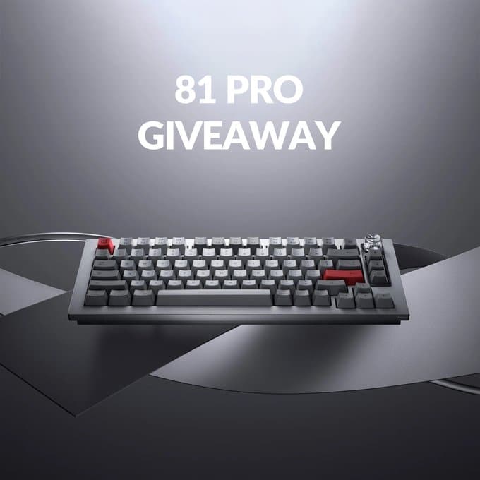 Keychron 81 Pro Mechanical Keyboard Giveaway