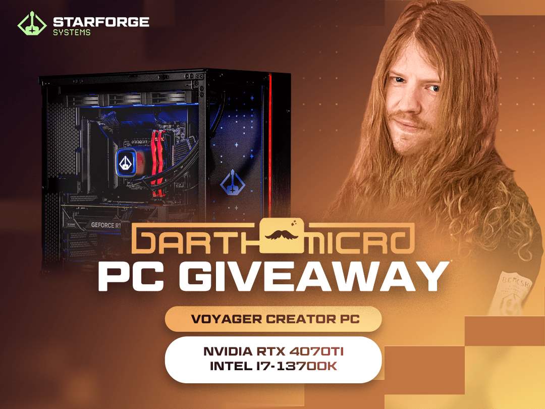 Starforge x Darth Micro | $2,700+ RTX 4070Ti Gaming PC Giveaway