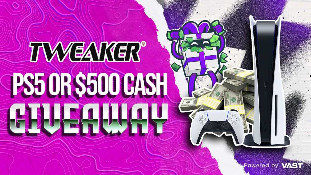 Tweaker Energy | PS5 or $500 Cash Giveaway