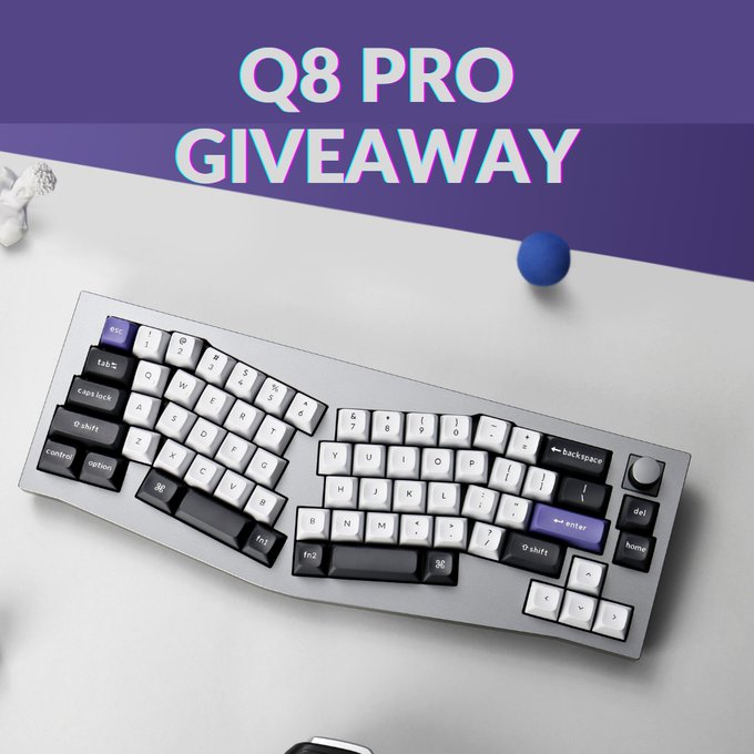 Keychron Q8 Pro Mechanical Keyboard Giveaway