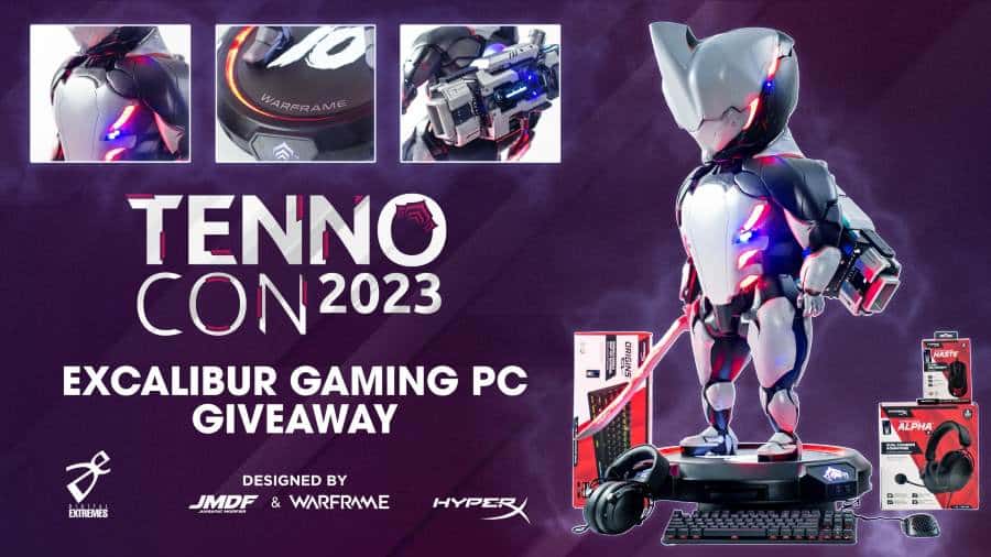 Win a Warframe x JMDF Excalibur Gaming PC