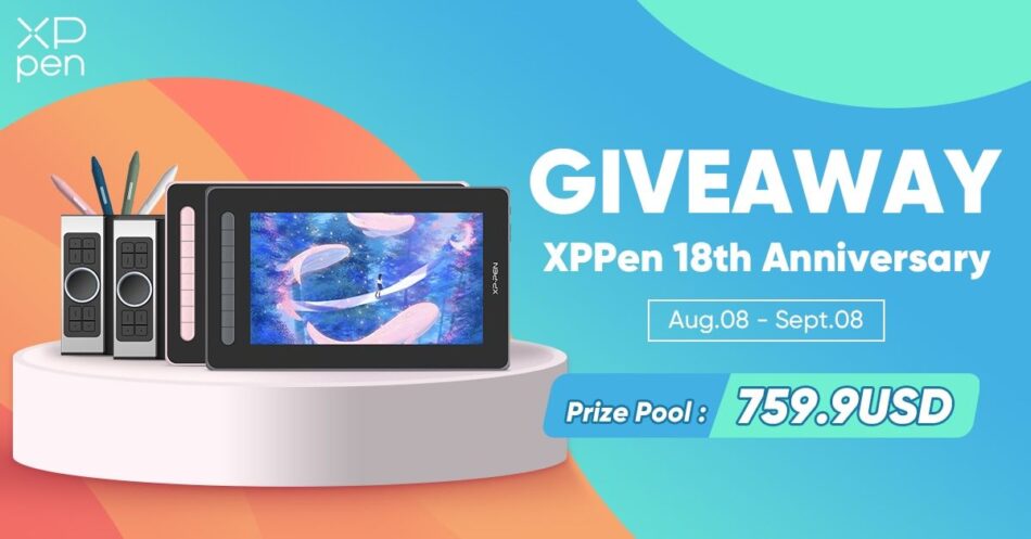 XPPen 18th Anniversary Giveaway