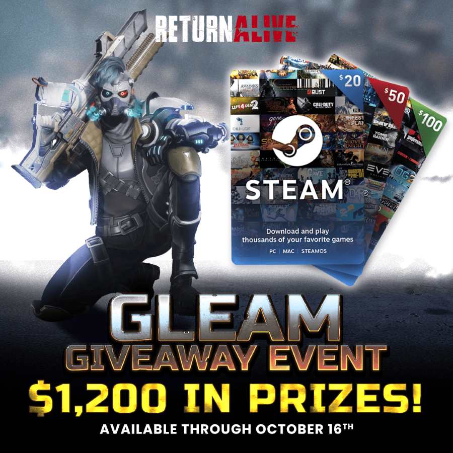 Return Alive | $1,200 Steam Gift Cards Giveaway