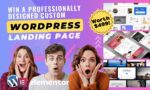 Professionally Designed Custom WordPress Landing Page Giveaway