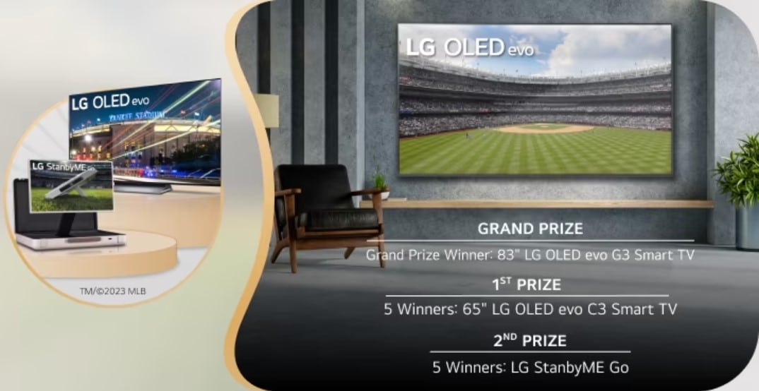 83" and 65" LG OLED Evo Smart TV Giveaway