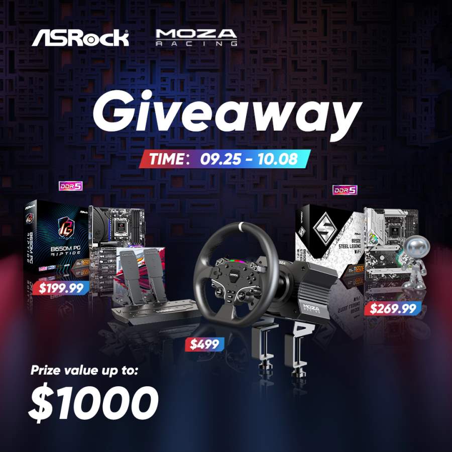 Moza Racing & Asrock Giveaway