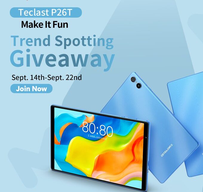 Teclast P26T Tablet World Premiere Giveaway