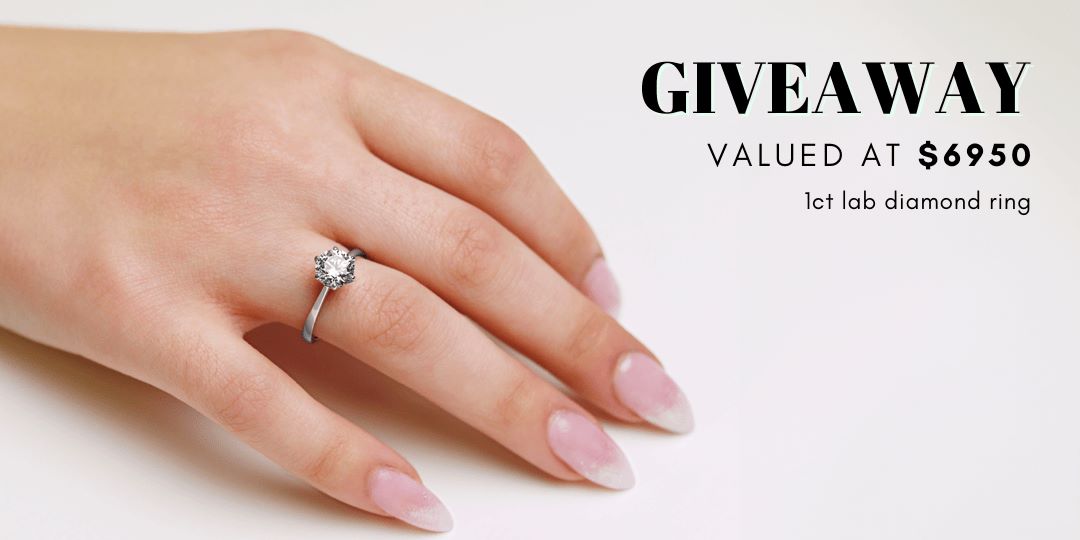 1ct Lab Diamond Ring Giveaway