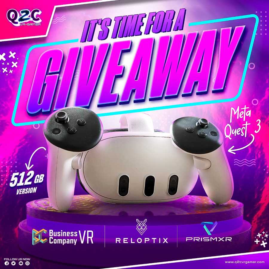 Q2C VR - Meta Quest 3 Headset 512GB Giveaway