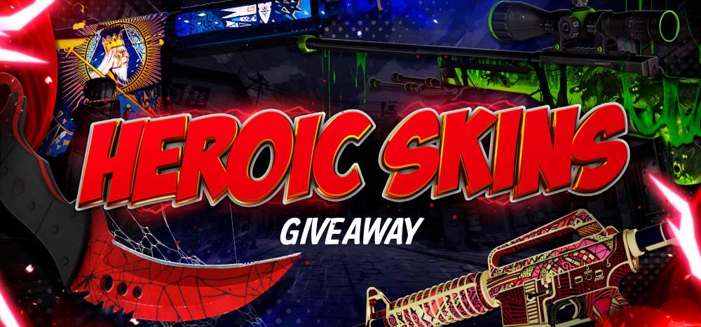 Hellcase Heroic CS2 Skins Giveaway