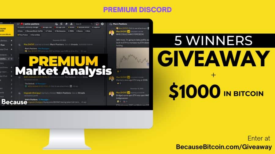 1 Year Premium Membership + $1000 in Bitcoin Giveaway